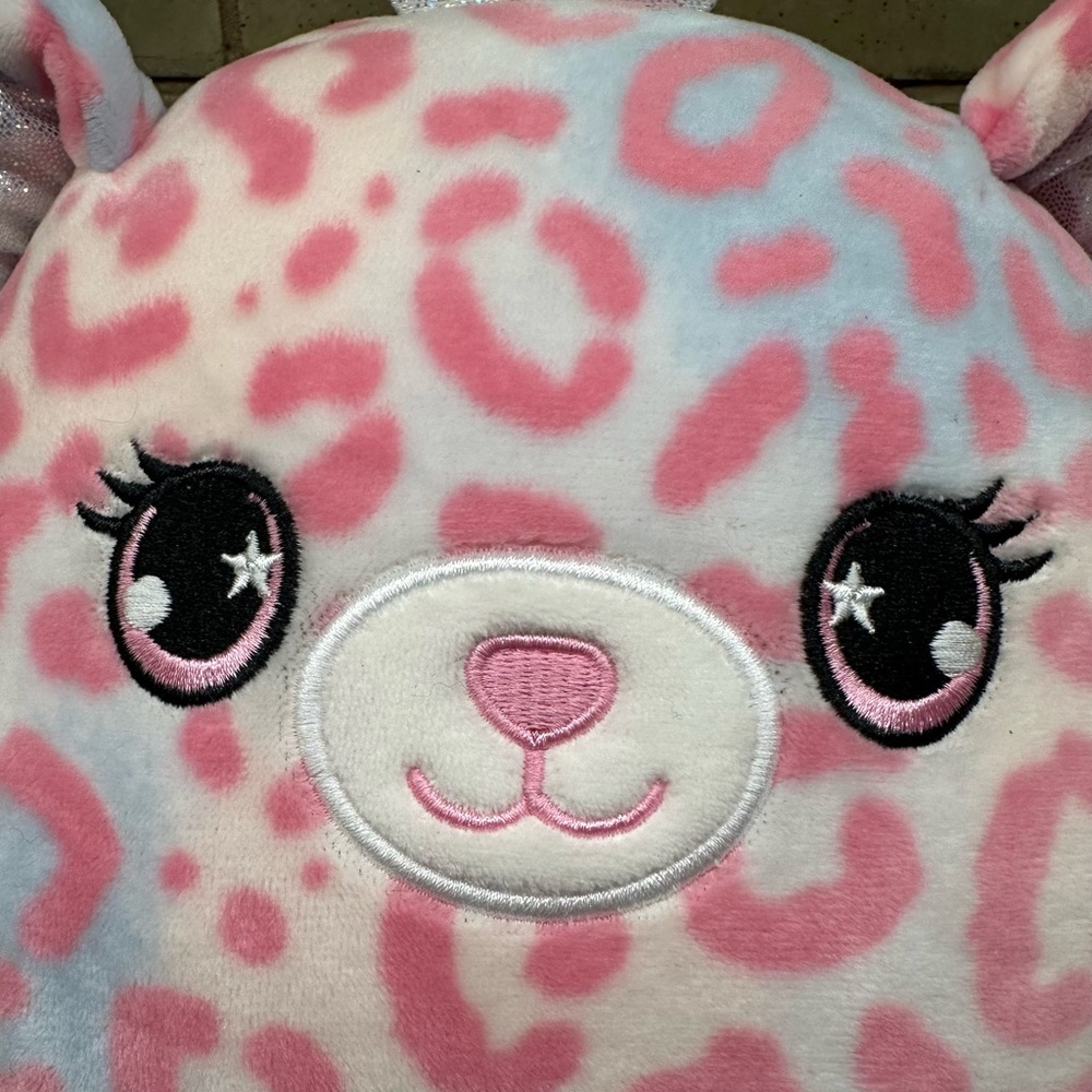 Plush Squishmallows Duo Emanga Teal Leopard Brandi Pink Cheetah Queen - Picture 8 of 9
